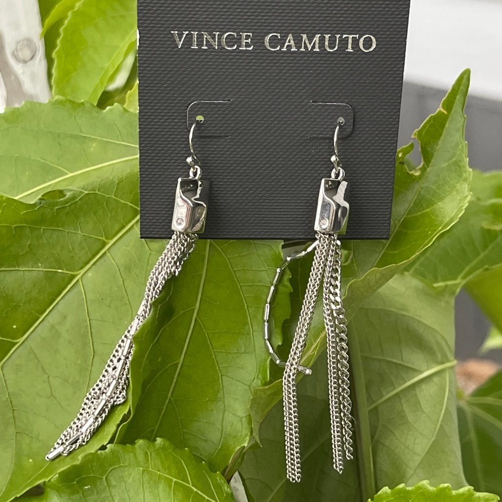 VINCE CAMUTO Metal Tassel Earrings